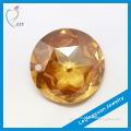 Facted Ball Champagne Cubic Zirconia Rough Diamonds